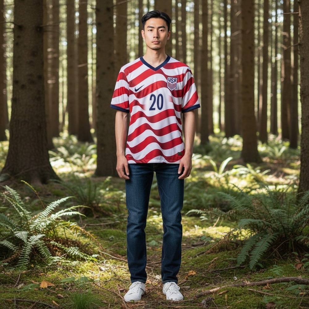 Nike USMNT USA Balogun 20 Home Soccer Jersey Men's Large Size Up Runs Small NWT